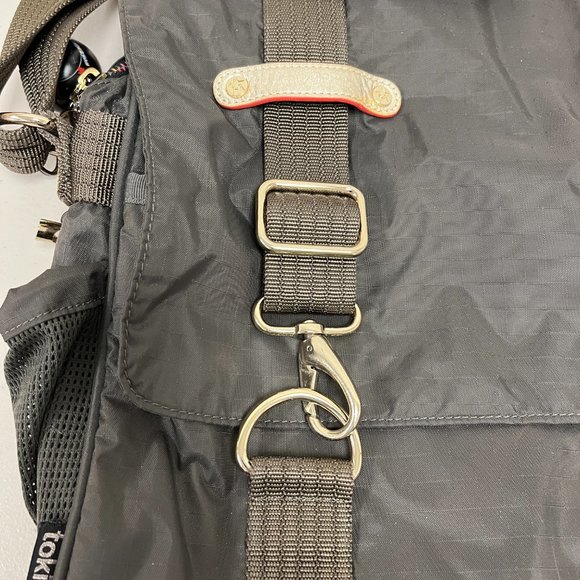 Tokidoki olive khaki computer messenger bag gold leather heart keychain skull - Picture 13 of 16